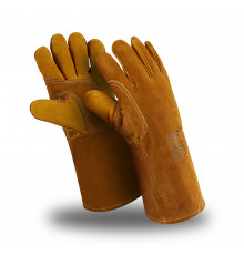 Перчатки Manipula Specialist® Флагман Люкс (спилок+джинс/флис), SPL-75/TG-693